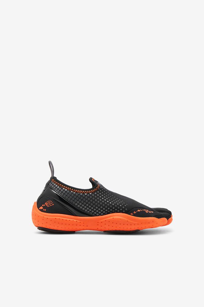 Fila Skele-toes Emergence Trainers Black/Orange - Kids - 50184ACGM